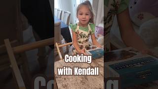 Kendall wanted to make her daddy brownies so thats what we did ghirardelli toddleractivitiesl [upl. by Nomahs]