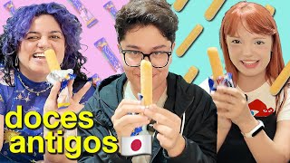 PROVANDO DOCES ANTIGOS do Japão com Haruyuki e Prizza  Nunca Te Pedi Nada [upl. by Ardeth]