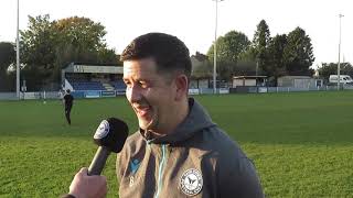 POST MATCH INTERVIEW Lloyd James spoke to us following the win at Hungerford [upl. by Stubstad]