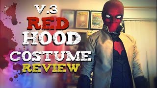 Red Hood V3 Costume Review  New Helmet [upl. by Eiluj]