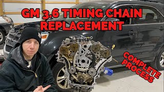 GM 36 Timing Chain Replacement  Full replacement how to  Equinox Impala CTS LaCrosse Colorado [upl. by Edy897]