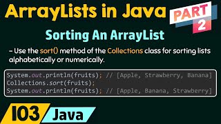 ArrayLists in Java Part 2 [upl. by Eelyek]