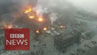 Horror and disbelief over Tianjin explosions  BBC News [upl. by Alathia]