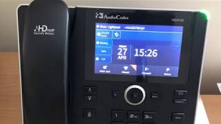 Find IP address on AudioCodes 450HD SfB phone [upl. by Idnac]