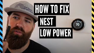 How To Fix Nest Thermostat Low Power Issues [upl. by Adlin]