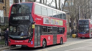 London Buses  Route 257  Walthamstow Central to Stratford [upl. by Celine]