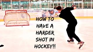 TIPS FOR HARDER WRIST amp SNAP SHOTS IN HOCKEY [upl. by Leuqar]