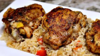 Oven Baked Chicken and Rice One Pan Dinner [upl. by Ferguson]