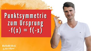 Punktsymmetrie zum Ursprung  Grundlagen und Beispiele  MatheMitNick [upl. by Revert768]