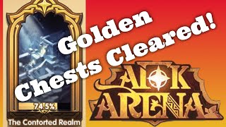 AFK ARENA GUIDE Peaks of Time  The Contorted Realm Path and Golden Chests Cleared [upl. by Fiore]