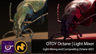 OTOY Octane 2021 Light Mixing [upl. by Ecinnej]