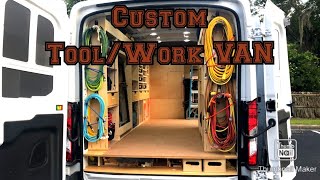 Custom Carpentry ToolWork Van  Designed amp Upfitted by Son of a Carpenter Inc [upl. by Acinomahs]