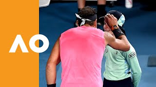 Kiss and Make Up Rafa Apologises to Ball Girl Like a Gentleman  Australian Open 2020 [upl. by Bruis217]