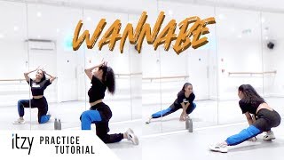 PRACTICE ITZY  WANNABE  FULL Dance Tutorial  SLOWED  MIRRORED [upl. by Anica]