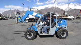 SOLD Forward Reach Forklift 2008 Genie GTH5519 4x4x4 19 Reach Telescopic [upl. by Hairas851]