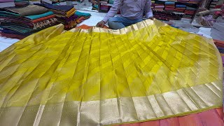 Kanjivaram silk sarees New collection in Byrappa silk sarees chickpetBangalorewholesalesilksarees [upl. by Turro]