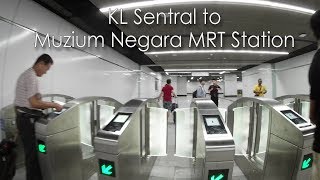 KL Sentral To Muzium Negara MRT Station Walkway [upl. by Agustin316]