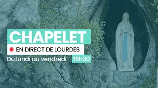 Prière du Chapelet à Lourdes  15 février 2024 [upl. by Prebo303]