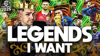 eFootball 2025 LEGENDS THAT NEED TO COME [upl. by Yelkcub]