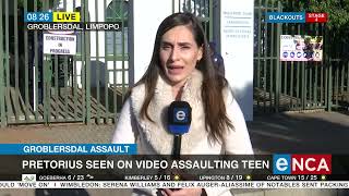 Groblersdal Assault  Pretorius seen on video assaulting teen [upl. by Adniles]