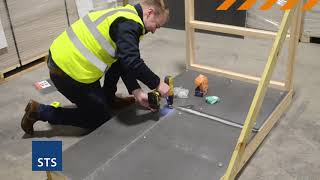 How to fix 10mm Professional Tile Backing Board to Timber Wall and Floor [upl. by Nalniuq]