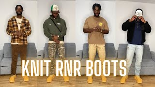 HOW TO STYLE THE YEEZY KNIT RUNNER BOOT SULFUR  WINTER 2022 [upl. by Nsaj]