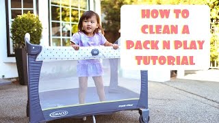 PACK N PLAY CLEANING TUTORIAL [upl. by Ahsinod]