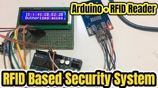 RFIDRC522 Based Security System Using Arduino with LCD display [upl. by Tab563]