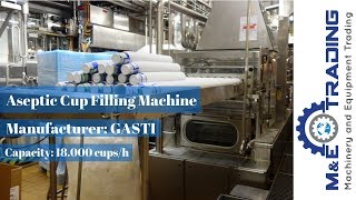 Used GASTI HAMBA Aseptic Cup Filling Machine 18000 cupsh [upl. by Domeniga]