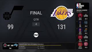 Utah Jazz  Los Angeles Lakers  InSeason Tournament Group Play on TNT Live Scoreboard [upl. by Watson]