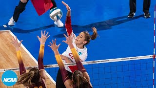 Wisconsin vs Minnesota 2021 NCAA volleyball regional final highlights [upl. by Pooh237]