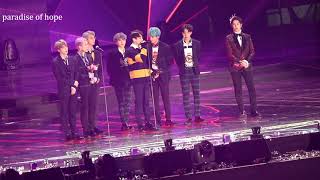 190115 SMA 서가대 BTS 방탄소년단 대상ENDING1 제이홉 직캠 JHOPE FOCUS FANCAM 4K [upl. by Kosaka]