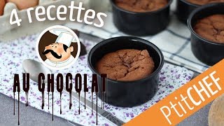 Top 4 de nos recettes au chocolat  Ptitchef [upl. by Jammal843]