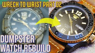 Seiko 5 7S26  7S36 Watch restoration Part2 [upl. by Cuyler]