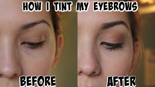 How I Tint My Eyebrows  Godefroy Eyebrow Tint Kit [upl. by Notnilc]