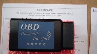 AccuRave ELM327 OBDII Diagnostic Code Reader Review [upl. by Gaston]