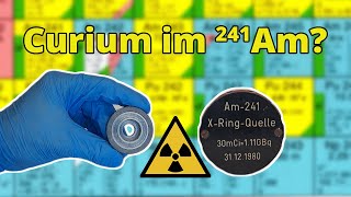 Curium im Americium241  Praktikum Nuklearchemie [upl. by Mir660]