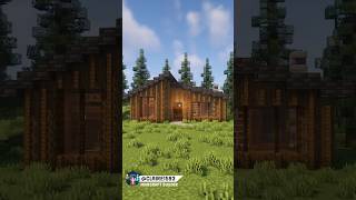 Minecraft Spruce Cabin minecraft minecraftbuild [upl. by Sauls]