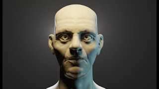 How To Sculpt A Basic Face Using Blenders Sculpting Tools  Beginner Friendly [upl. by Caneghem]