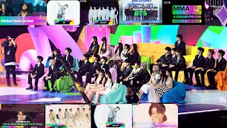 Idols reaction to bts 방탄소년단amp Jungkook win 6 awards collection VCR Full Ver at MMA 2023 [upl. by Lemmor]