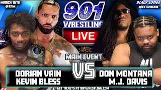 Top Shottaz Don Montana amp MJ Davis vs Kevin Bless amp Dorian Vain  901Wrestling Black Lodge 31624 [upl. by Leaw185]