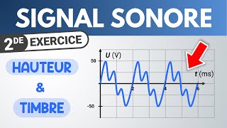 Signal sonore son  hauteur et timbre  Seconde  Physique [upl. by Joacimah]