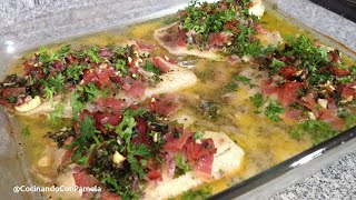 Pescado al Horno con Vegetales [upl. by Bernie]