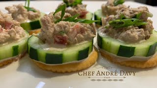 TUNA CANAPE  BREAKFAST APPETIZER  EASY RECIPE  NO COOKED  MARIA ERICA KITCHEN [upl. by Pliner450]