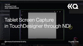 Tablet Screen Capture in TouchDesigner Through NDI [upl. by Virg748]