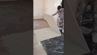 Installation of ceramic floor tiles ceramic tiles tile ceramictiles marble floor shorts [upl. by Merridie745]