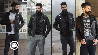 4 Ways to Rock a Leather Jacket  Carlos Costa [upl. by Reuben]