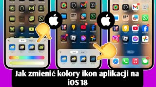 Jak zmienić kolory ikon aplikacji na iPhonie  iOS 18 [upl. by Mylan]