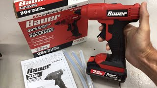 Honest Review Of The Harbor Freight Bauer Cordless 2000 Glue Gun Awesome [upl. by Cissie]