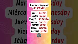 🗓️ Cómo se dicen los días de la semana en inglés [upl. by Roper]